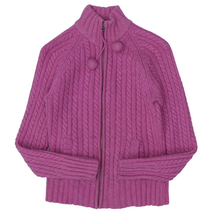 Ladies GAP Full Zip Cable Knit Sweater