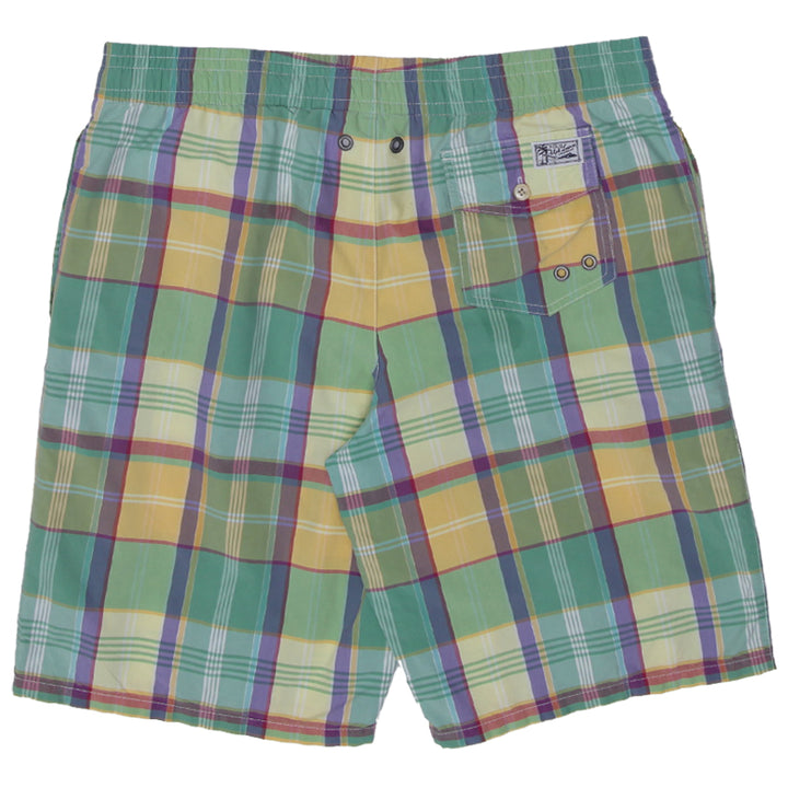 Mens Polo Ralph Lauren Plaid Swim Shorts