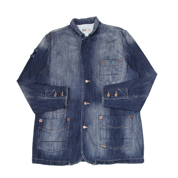 Mens Y2K ENYCE Chore Coat Denim Jacket