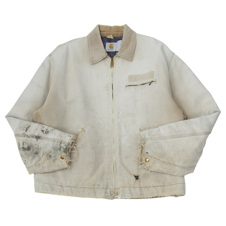 Vintage Carhartt Blanket Lined Detroit Jacket Distressed