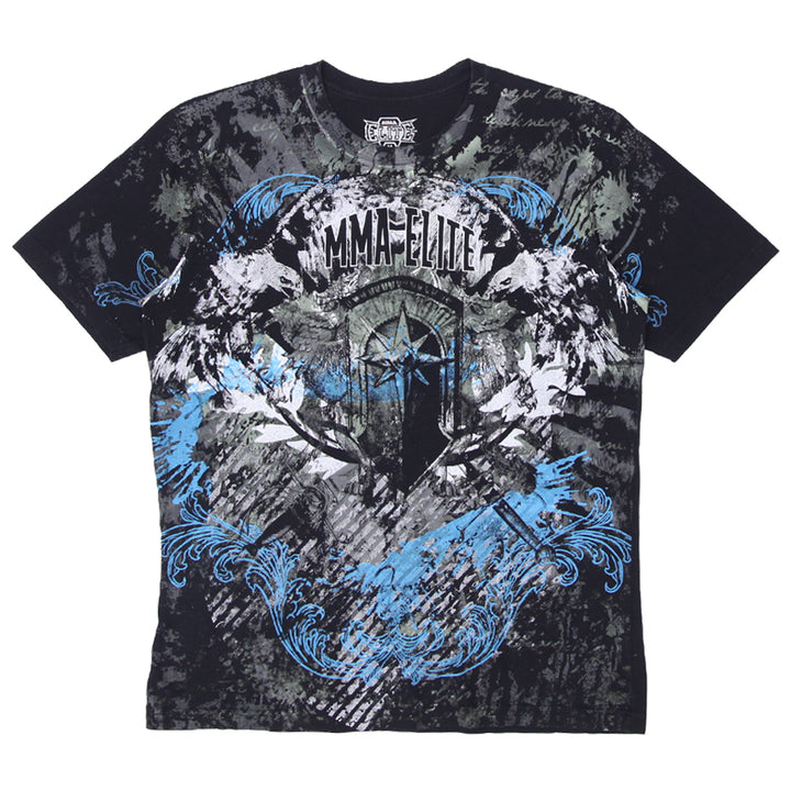 Mens Y2K MMA Elite Graphic T-Shirt Black