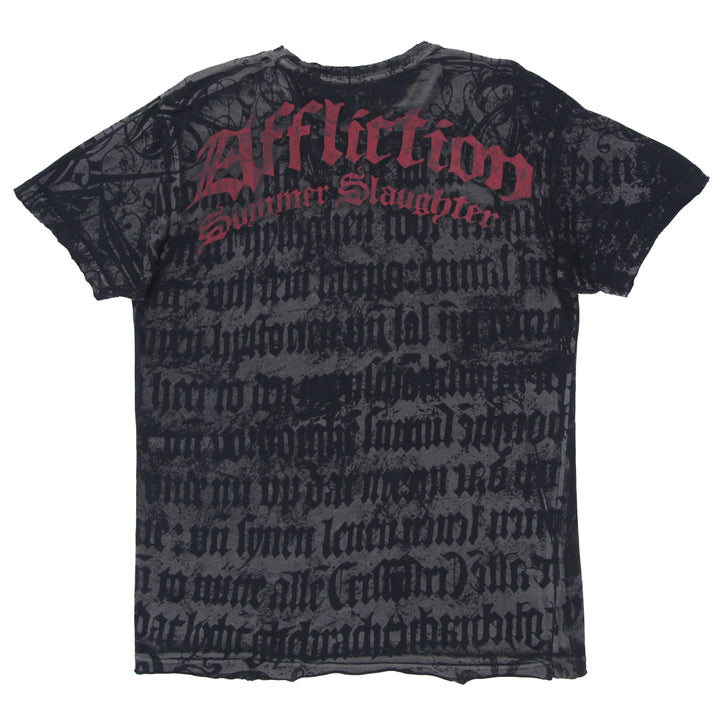 Y2K Mens Affliction All Over Print T-Shirt