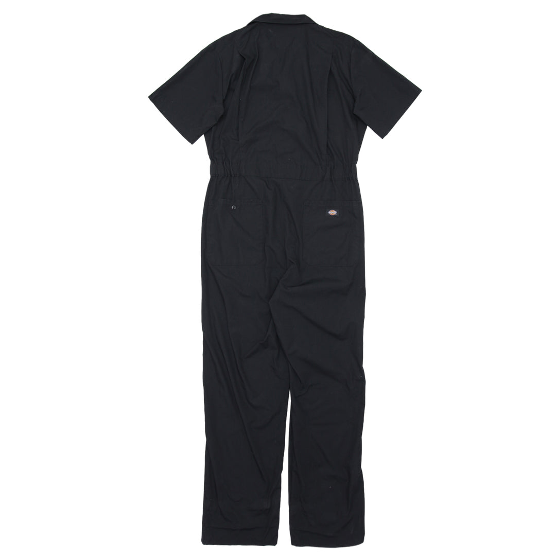 Mens Dickies Short Sleeve Black Coveralls