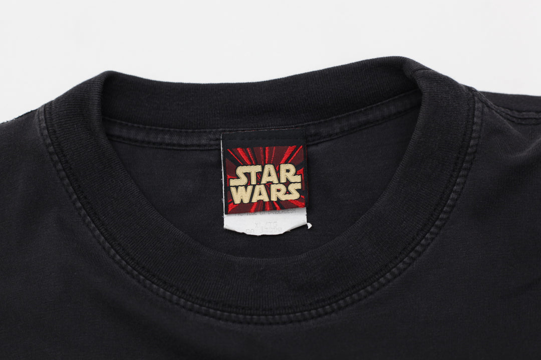 Vintage Star Wars Episode 1 Movie T-Shirt Black XL