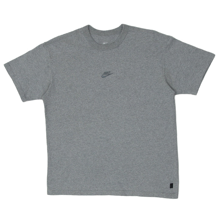 Mens Nike Embroidered Gray Crewneck T-Shirt