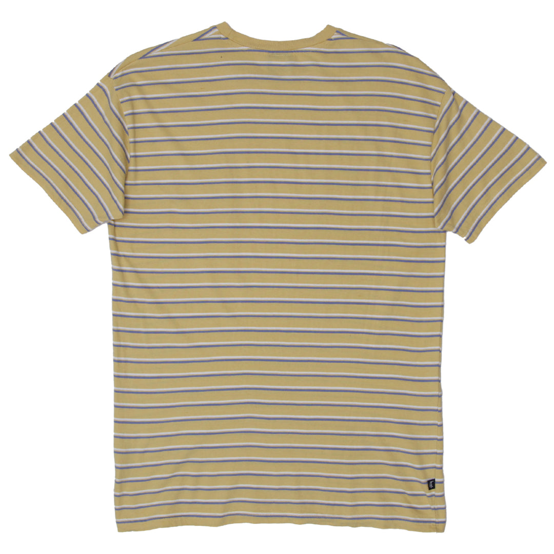 Mens Stussy Stripe Pocket T-Shirt