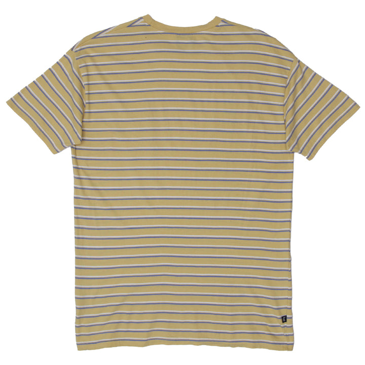 Mens Stussy Stripe Pocket T-Shirt