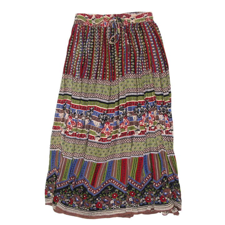 Y2K Patterned & Floral Long Skirt