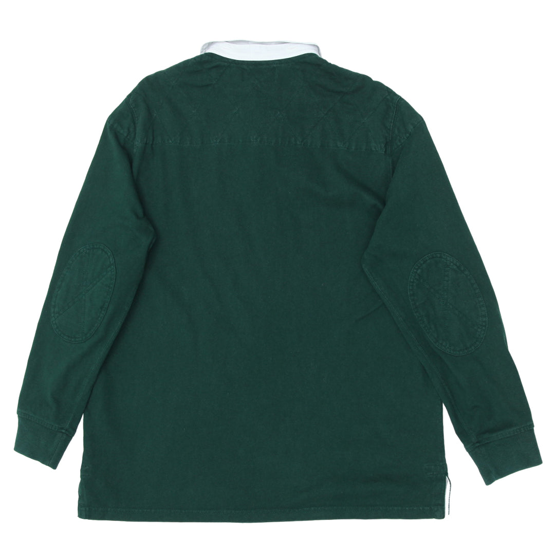 Mens Polo by Ralph Lauren Green Long Sleeve Collar T-Shirt