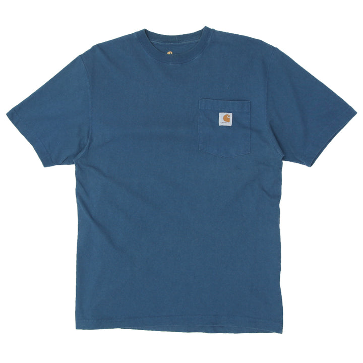 Mens Carhartt Original Fit Pocket T-Shirt Blue