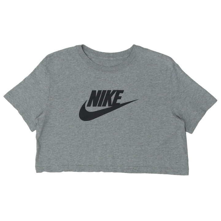 Ladies Nike Logo Short Sleeve Crop T-Shirt