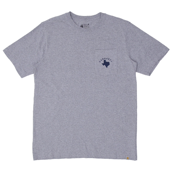 Mens Carhartt Relaxed Fit Pocket T-Shirt Gray