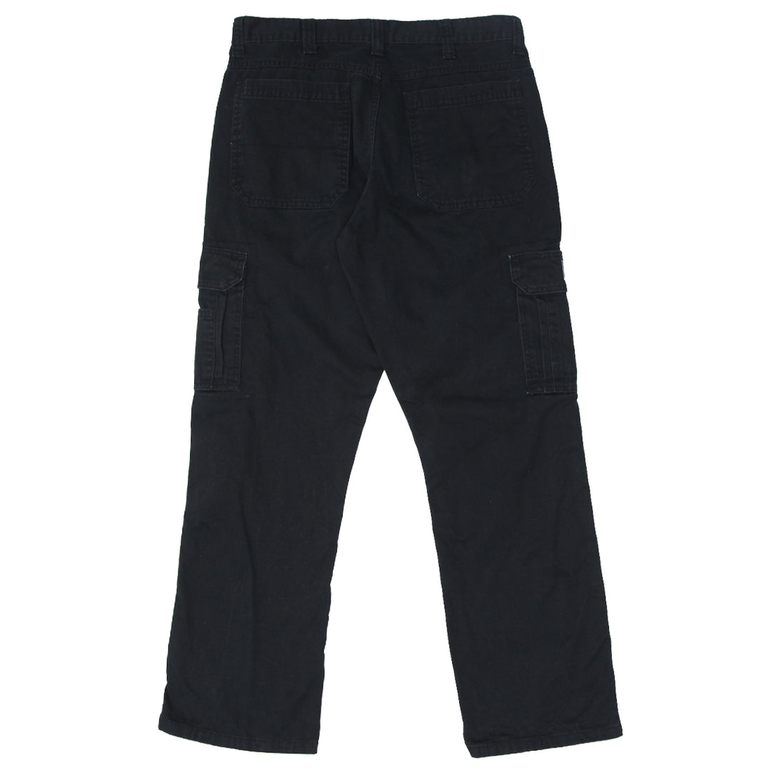 Mens Wrangler Black Cargo Pants