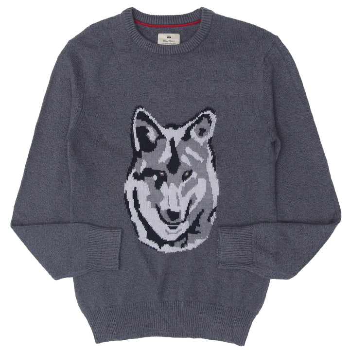 Mens Wind River Wolf Sweater