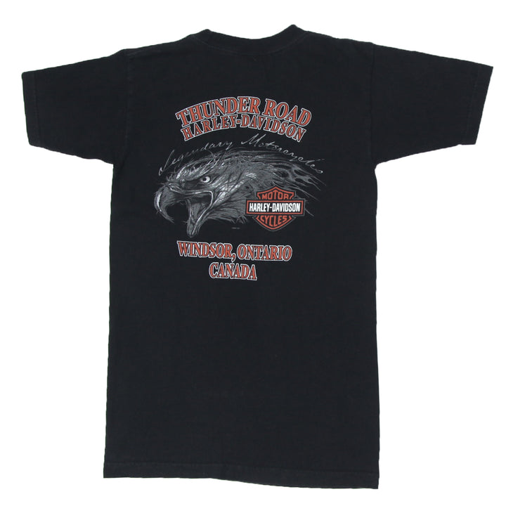 Mens Harley Davidson Thunder Road Ontario Canada T-Shirt