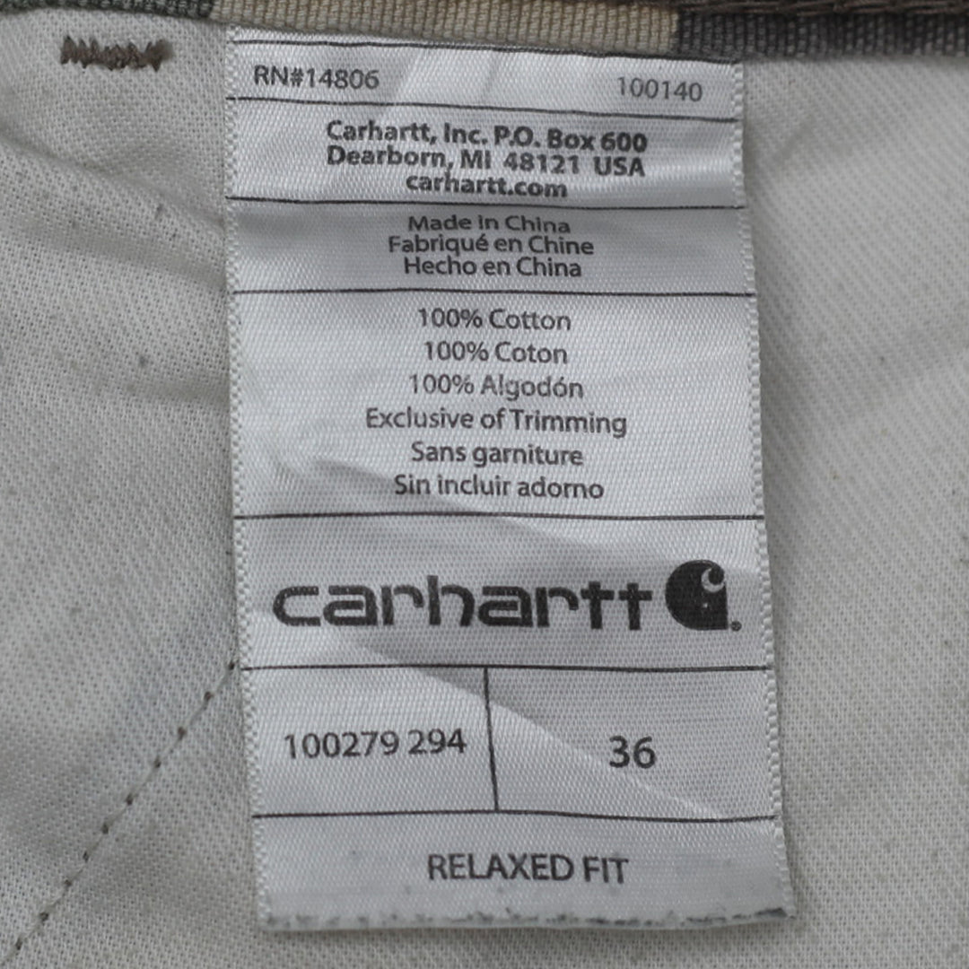 Mens Carhartt Relaxed Fit Camouflage Cargo Shorts