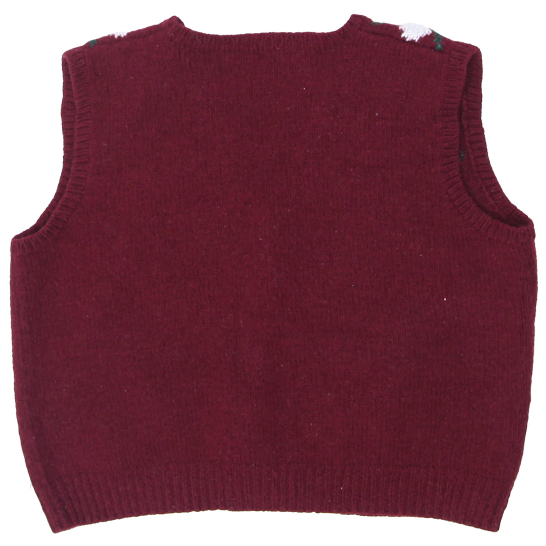 Ladies Sleeveless Knit Crop Sweater