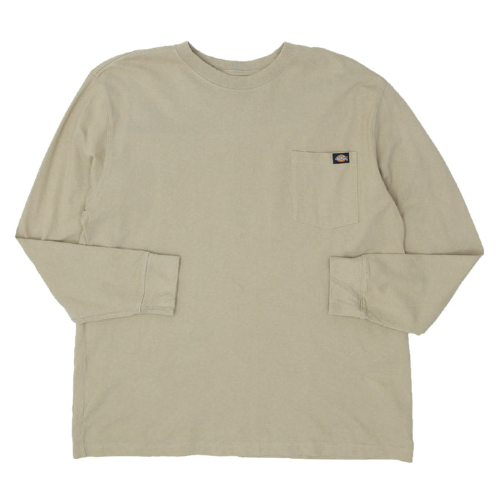 Mens Dickies Pocket Long Sleeve T-Shirt