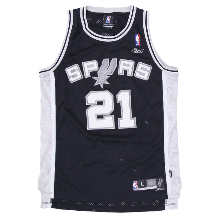 Mens Reebok NBA San Antonio Spurs Duncan # 21 Basketball Jersey