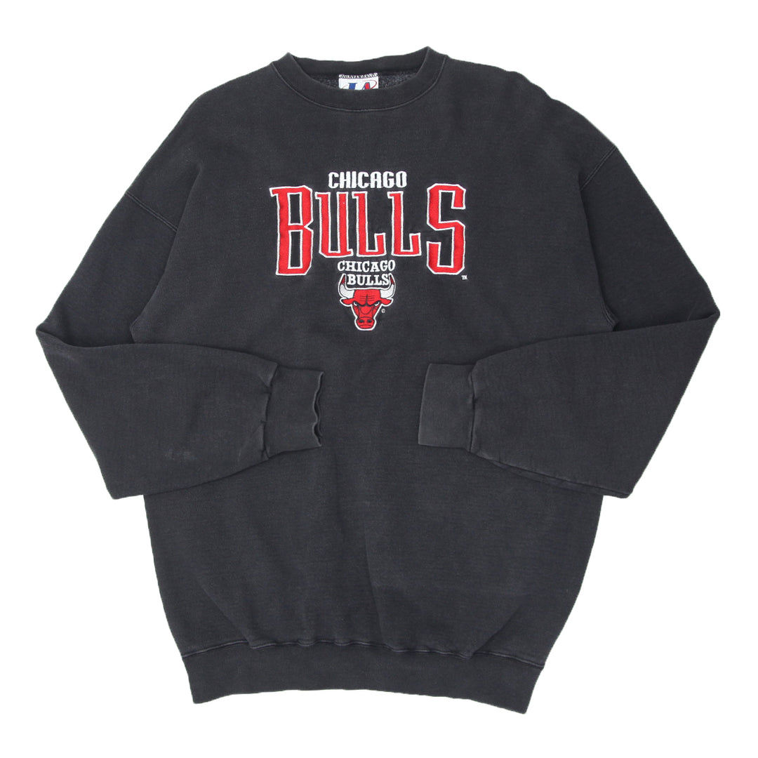Vintage Logo Athletic Chicago Bulls Embroidered Sweatshirt Made In USA