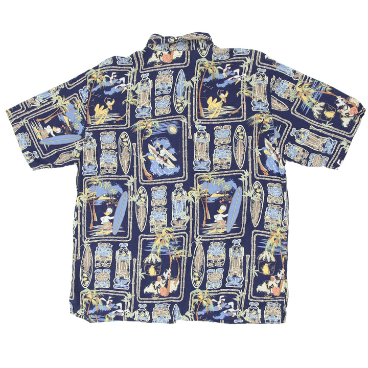 Mens Disney Print Button Shirt