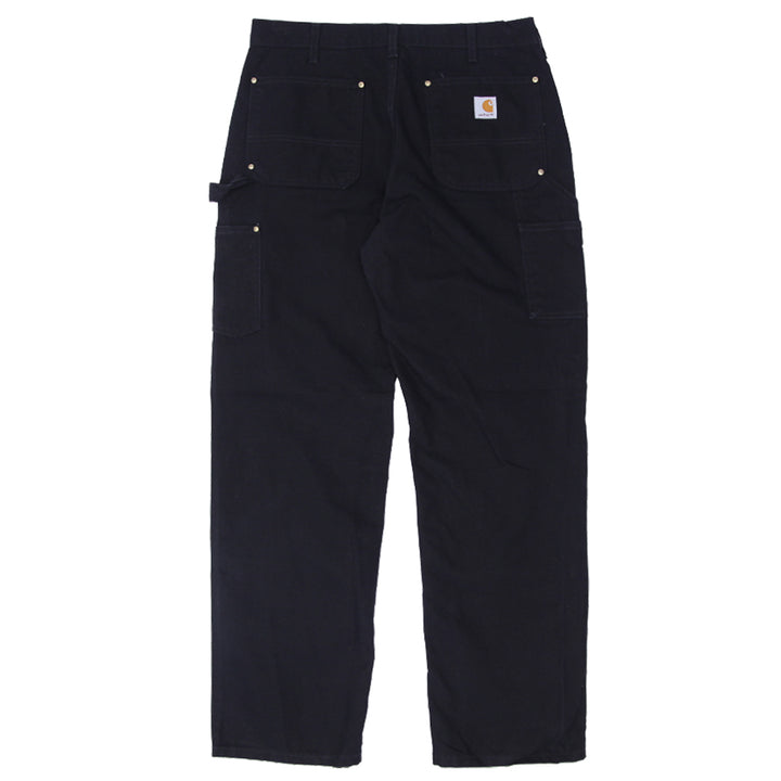 Mens Carhartt B01 BLK Dungaree Fit Double Knee Carpenter Work Pants