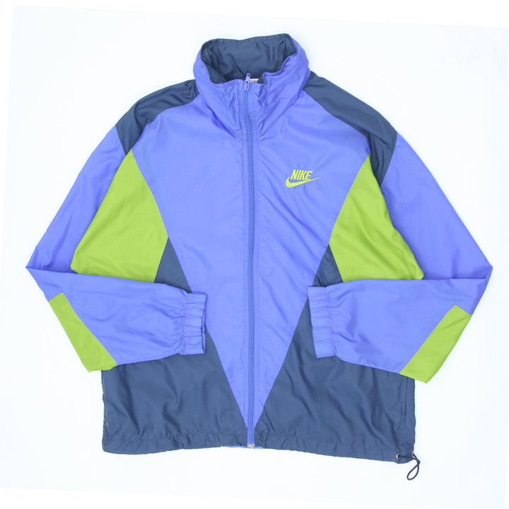 90's Vintage Nike Logo Embroidered Full Zip Windbreaker Jacket