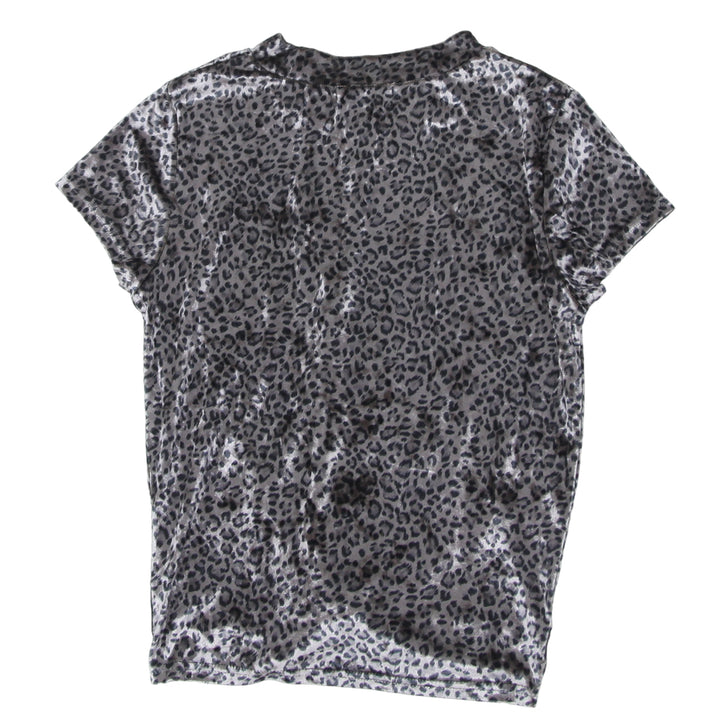 Ladies Temt Animal Print Velvet Top