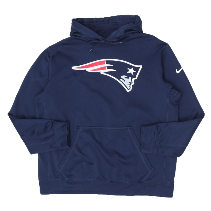 Mens Nike NFL Therma Fit New England Patriots Pullover Hoodie