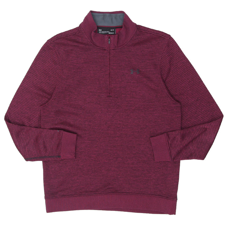 Mens Under Armour Loose Coldgear Quarter Zip Sweater