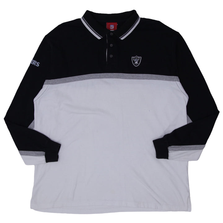 Mens NFL Las Vegas Raiders Long Sleeve Polo T-Shirt