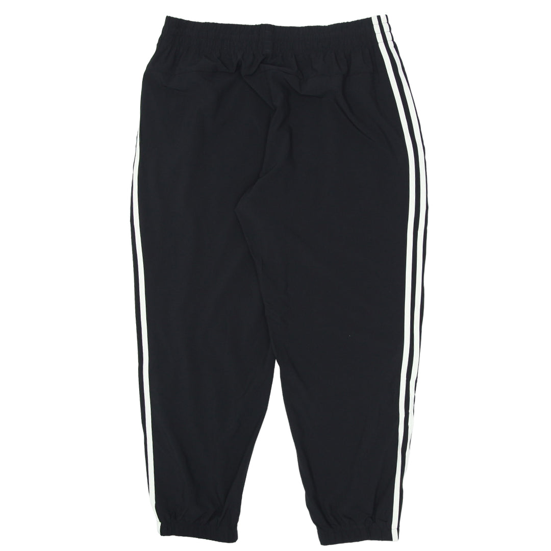 Ladies Adidas White Stripes Nylon Track Jogger Pants