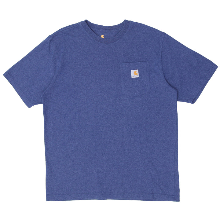 Mens Carhartt Original Fit Pocket T-Shirt Blue