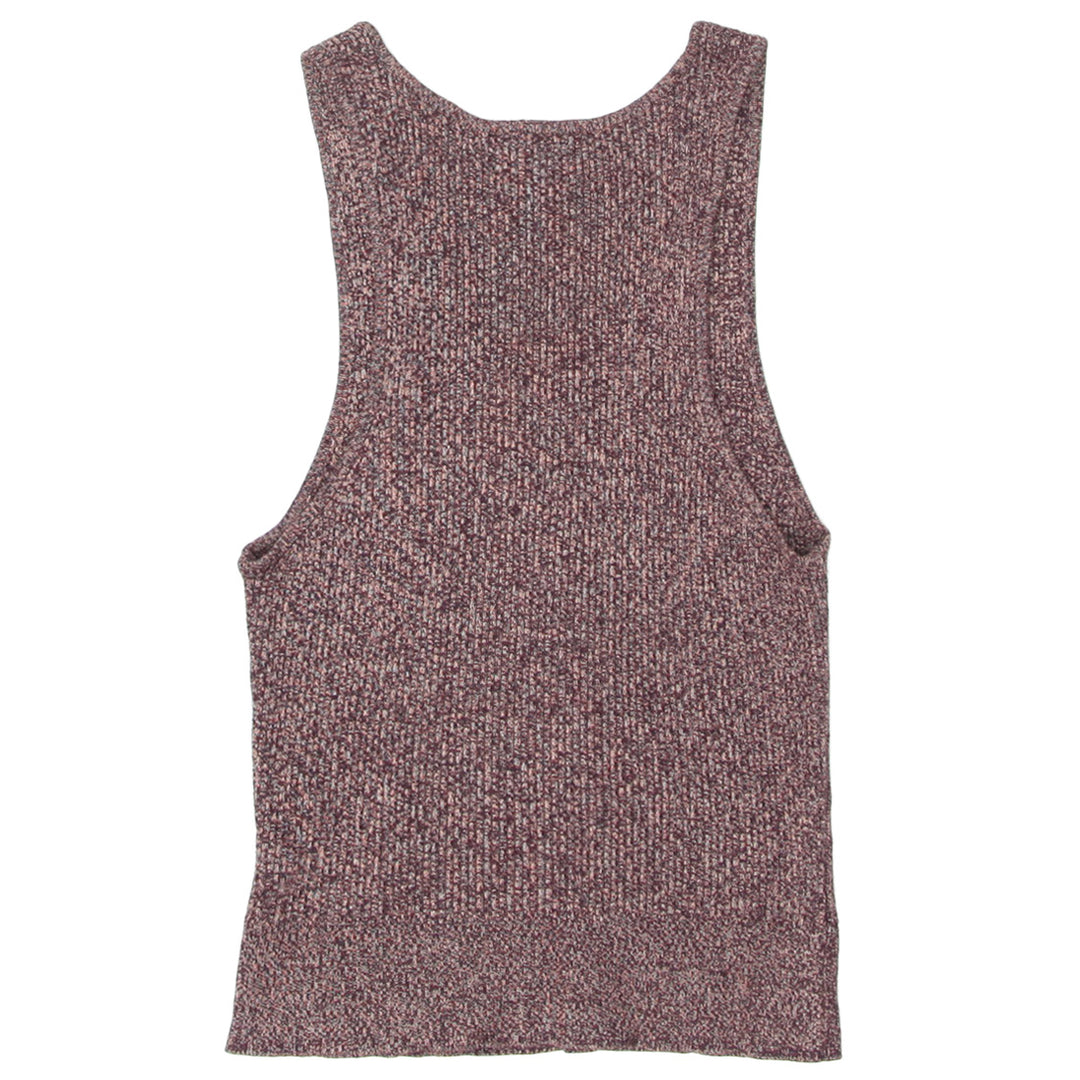 Ladies Knit Sleeveless Zip Top