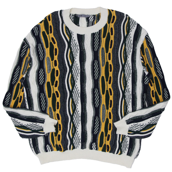 Mens DJAB Par Simons Coogi Style Multi-Color Knit Sweater