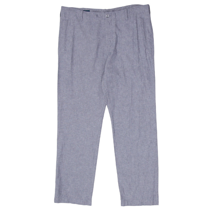 Mens Perry Ellis Gray Linen Pants