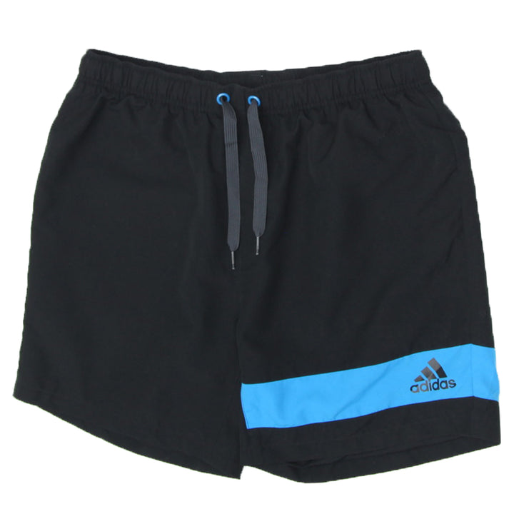 Mens Adidas Logo Black Swim Shorts