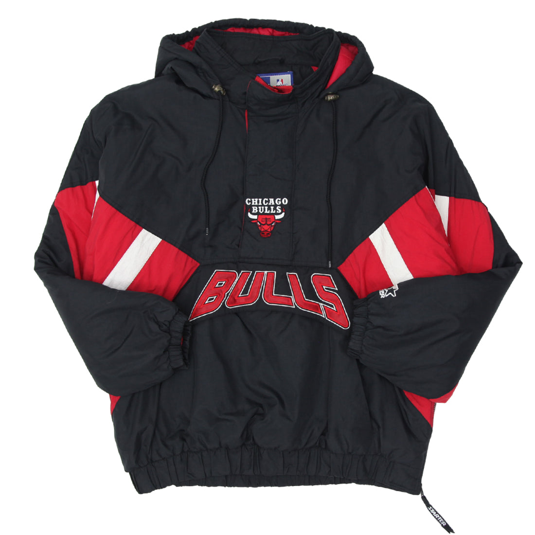 Vintage Starter Chicago Bulls Quilted Hooded Jacket Fashion Rerun Vintage