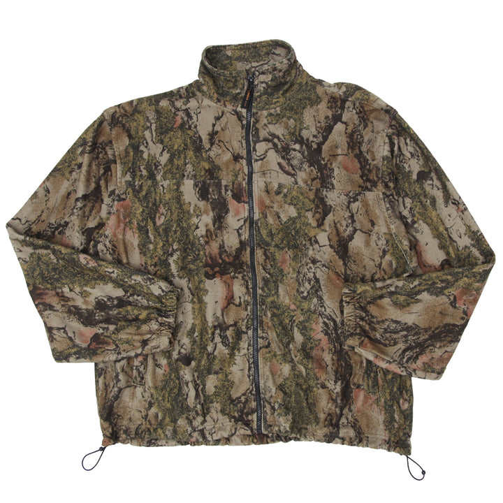 Mens Yukon Gear  Full Zip Forest Camo Jacket