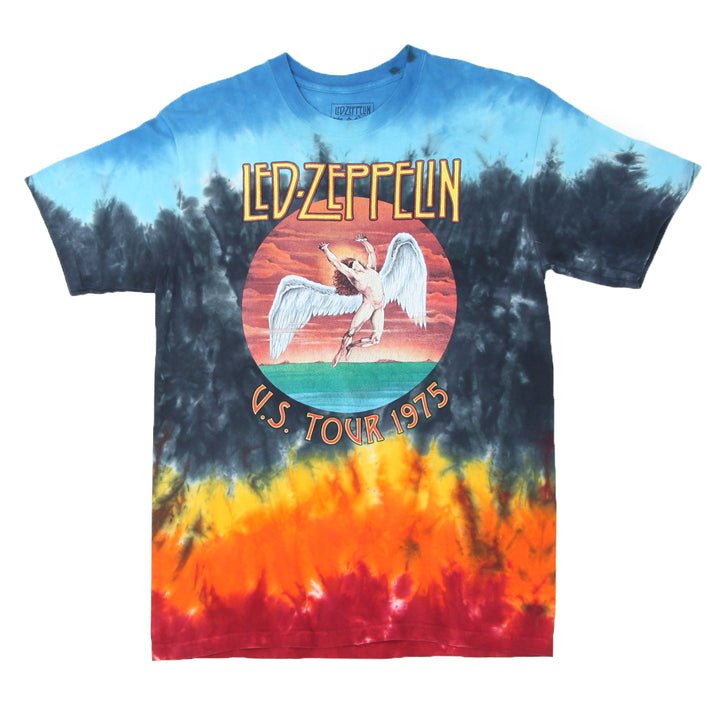 Mens Led Zepellin US Tour 1975 Tie Dyed T-Shirt