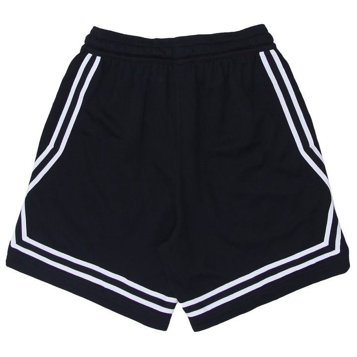 Mens Nike Fly Embroidered White Striped Shorts Black