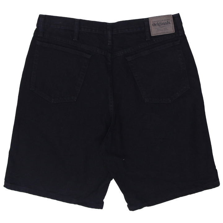 Mens Wrangler Black Denim Shorts