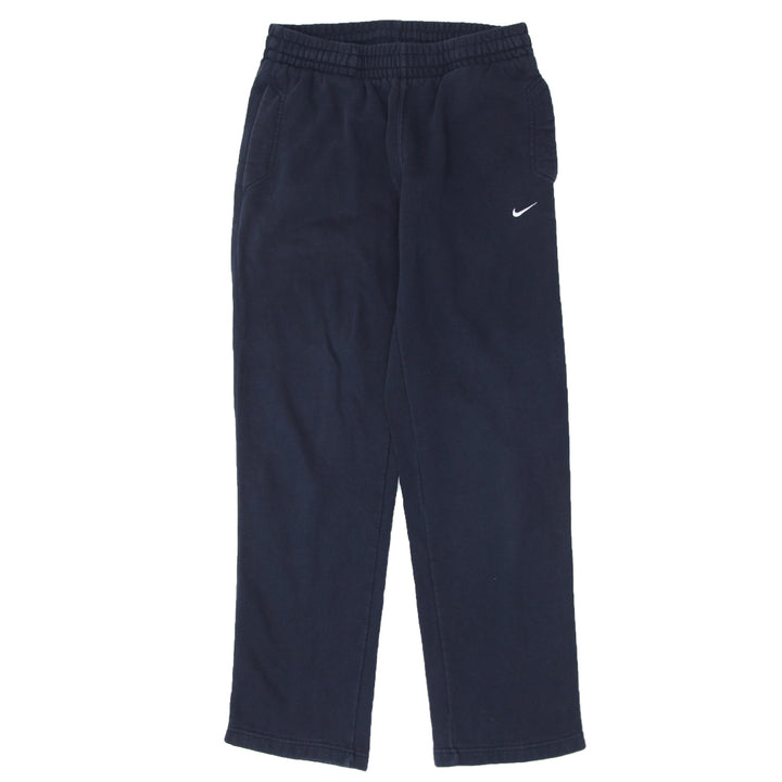 Mens Nike Swoosh Embroidered Navy Fleece Sweatpants