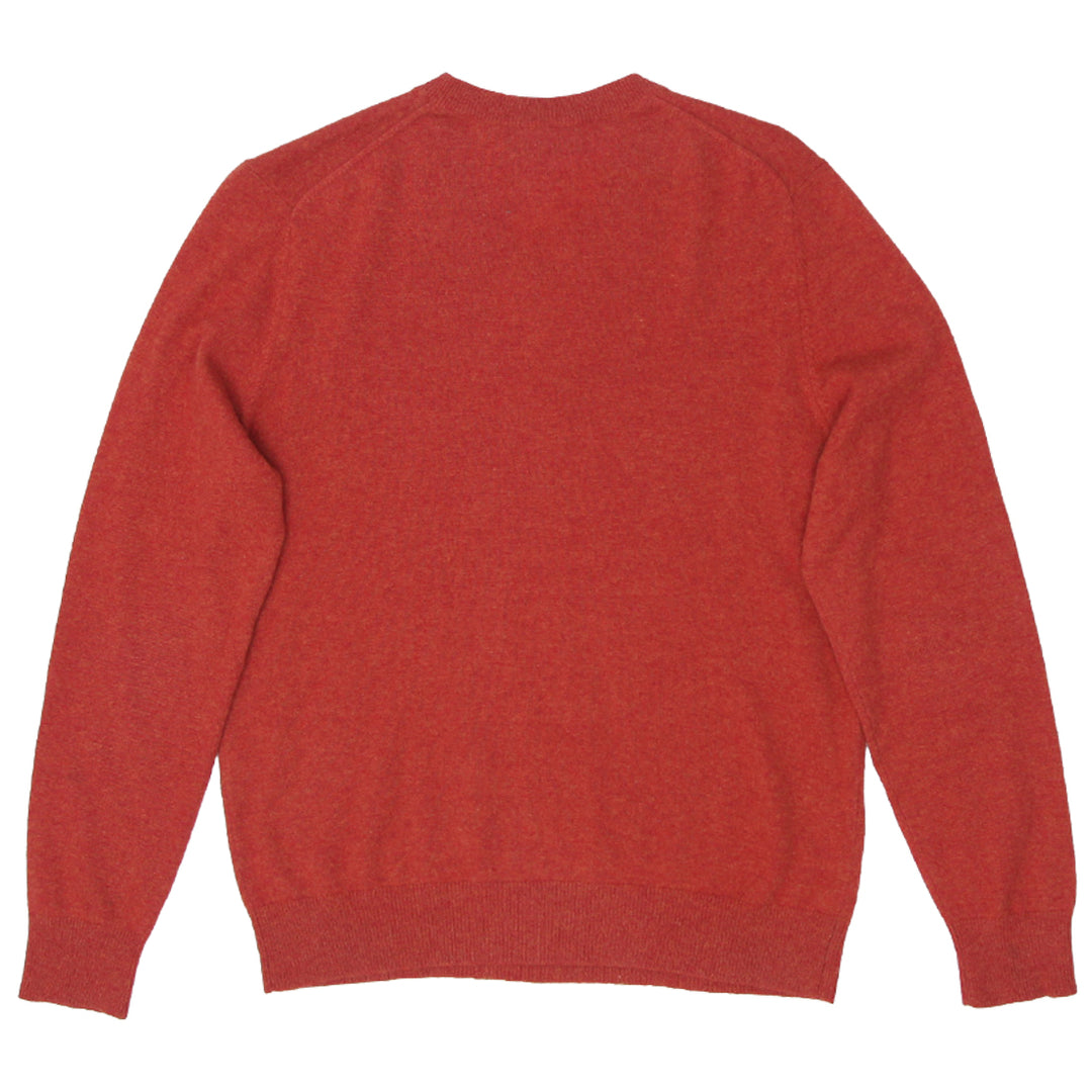 Mens Lands' End V-Neck Cashmere Sweater