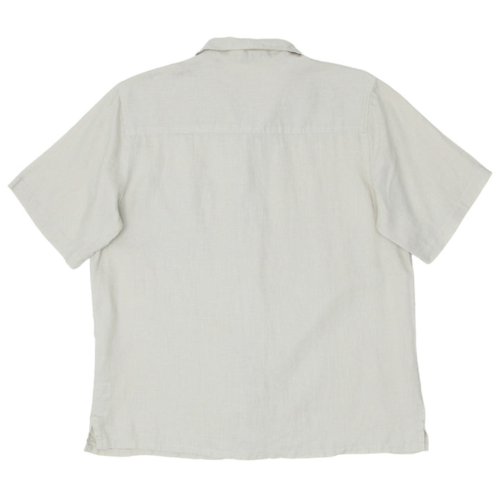 Mens Bruno Loop Collar Linen Shirt