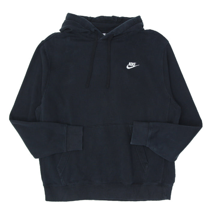 Mens Nike Embroidered Black Pullover Hoodie