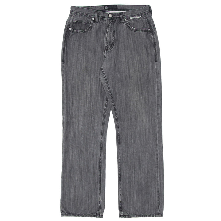 Mens Y2K G-Unit Denim Washed Straight Jeans