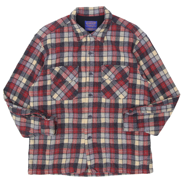 Mens Pendleton 100% Pure Virgin Wool Flannel Shirt