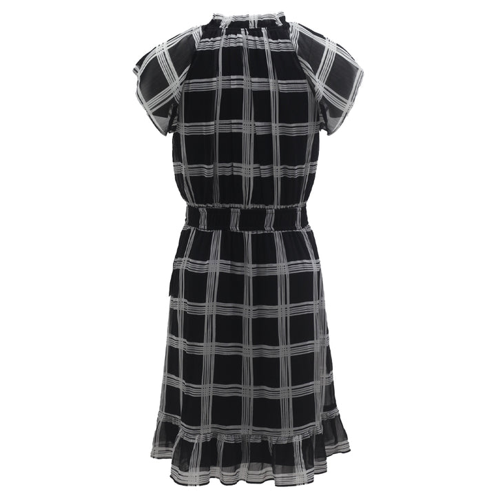 Ladies London Times Plaid Midi Dress