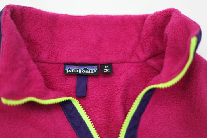 Vintage Patagonia 1/2 Zip Fleece Pullover Made In USA Ladies